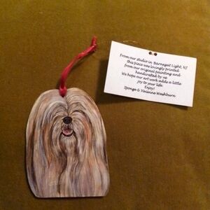 VINTAGE NEW LHASA APSO ORNAMENT